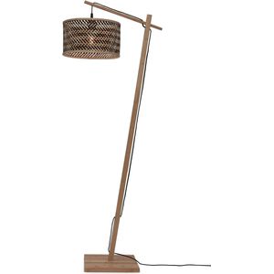 GOOD&MOJO Vloerlamp Java - Bamboe/Zwart - 58x32x150cm - Modern - Staande lampen voor Woonkamer - Slaapkamer