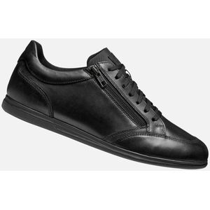 Geox - U RENAN - Sneakers - Zwart - Laag - Ritssluiting en Vetersluiting