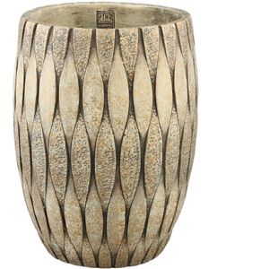 PTMD Bloempot Joedi - 30x30x41 cm - Cement - Taupe