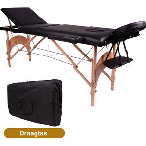 Massagetafel Hout - Behandeltafel - 3-Zones - 8 Hoogtestanden - Goets