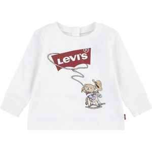 Levi´s ® Kids Cowboy Batwing T-shirt Met Lange Mouwen Wit 6 Months Jongens