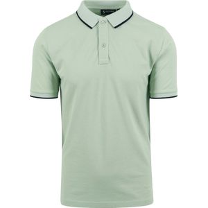 Suitable - Respect Polo Tip Ferry Lichtgroen - Regular-fit - Heren Poloshirt Maat L