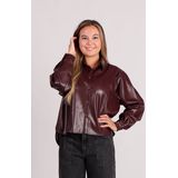 FRNCH - Simone - Lakleren Blouse - Bordeaux