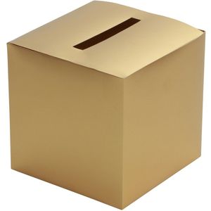 Chaks Enveloppendoos - goud - bruiloft - papier - 23 x 23 cm - envelop cadeau doos