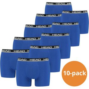HEAD boxershorts Basic Blue/Black- 10-Pack Blauwe heren boxershorts - Maat XXL