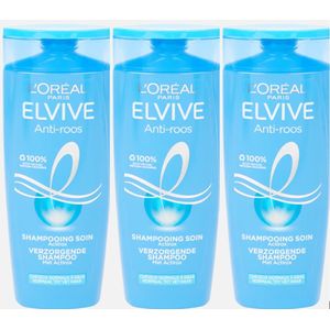 3x L'Oréal Elvive - Voordeelpak - Shampoo - Anti-roos - 3x 250 ML