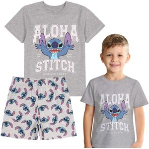 DISNEY STITCH KATOEN jongenspyjama met korte mouwen en twee delen VOOR DE ZOMER