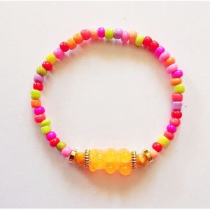 Armband - Zomer - Neon - The Seabiza Collection - Kleur - Gummibeer - Oranje