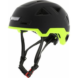 Vito E-City helm mat zwart fluor geel XXL 62-63 CM voor E-bike / Speed Pedelec / Snorfiets