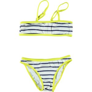 Claesen's Meisjes Bikini - Stripes Navy/Off White - Maat 92-98