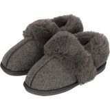 Morethansocks - Instap Sloffen - Grijs - Vilt