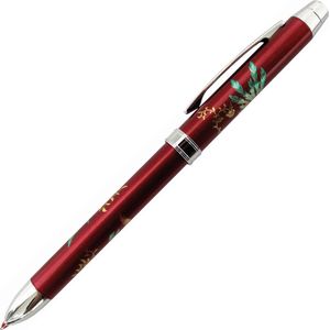 Penac Makie Hoo-Oo - Rood - Multifunctie balpen - 0.7mm blauw en rode inkt - 0.5mm vulpotlood