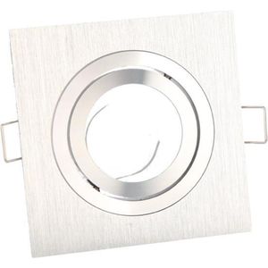 LED line Inbouwspot - Vierkant - Kantelbaar - GU5.3 Fitting - 94x94 mm - Aluminium