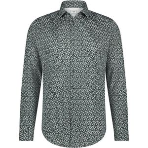 Blue Industry Overhemd Print Grijs - Maat 41 - Heren - Overhemden Casual