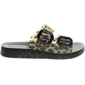 Zwarte Leopard Slipper Igor maat 39