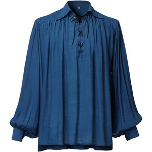Medieval Poet Pirate Oversized Shirt for Festivals and Casual Wear