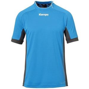 Kempa Prime Shirt Kempa Blauw-Antraciet Maat 2XL