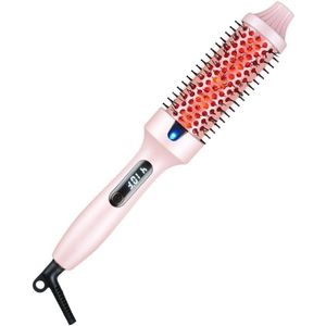 Infrarood Thermoborstel 2-in-1 Styler en Föhn met Snelle Opwarming