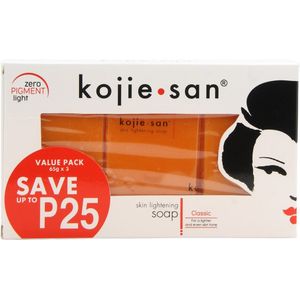 Kojie San huidverlichtende zeep 3 x 65 gram