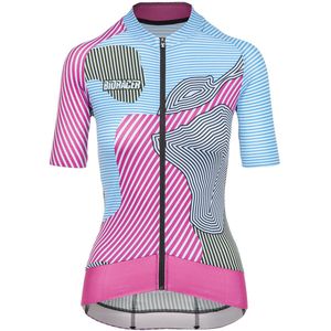 Bioracer Epic Jersey Women Kontur Pink Blue S
