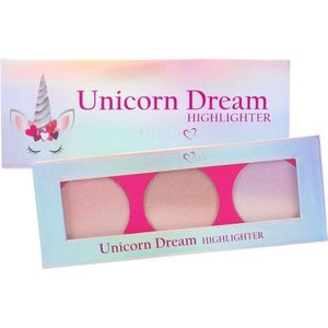 Beauty Creations - Unicorn Dream - Highlighter Palette - 3 kleuren - Gezichtspalet - Makeup palette - Highlight - HD01 - 5.5 g