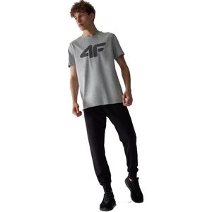 4F Heren T-shirt AW23TTSHM0877 Grijs maat S