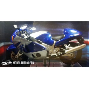 Suzuki GSX1300R Hayabusa (Blauw) (12 cm) 1/24 Atlas - Modelmotor - Schaalmodel - Model motor - Miniatuurmotor - Miniatuur motor