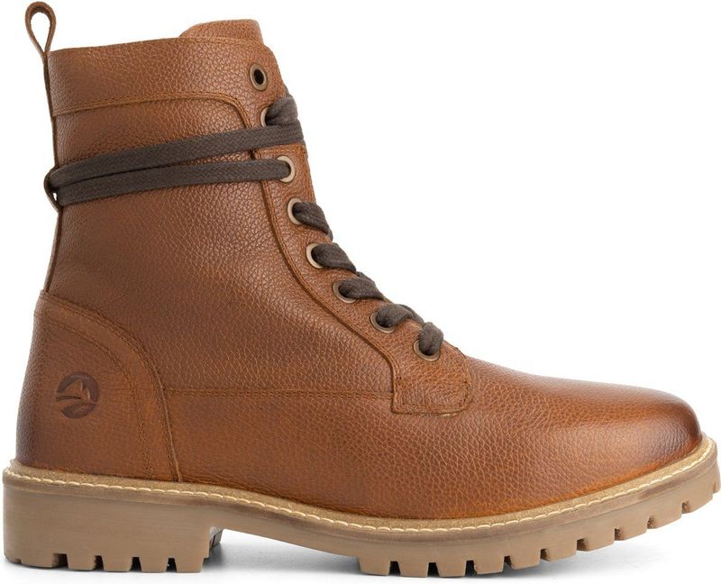 Travelin' - Trongsberg - Veterboots - Cognac - Wolgevoerd