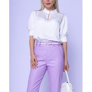 Dames Zijde Viscose Tops Chastar - Wit - L/XL (40-42)