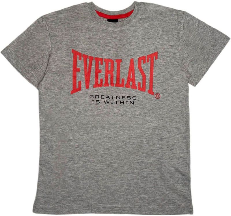 Everlast T-shirt Met Korte Mouwen Grijs 8 Years Jongens