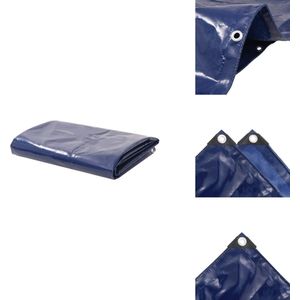 vidaXL Afdekzeil - Afdekzeilen - Zeildoek - Zeildoeken - Dekzeil 650 g/m² 3x6 m blauw