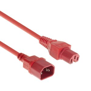 ACT Netsnoer C14 - C15 rood 3 m AK5335