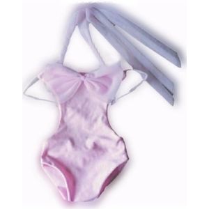Maat 80 Monokini badpak roze Dierenprint panterprint badkleding baby en kind zwemkleding zwempak