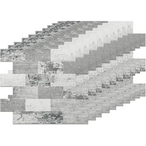 Aufun Tegel Stickers 30cm x 30cm, 10 Stuks Keuken Badkamer Metro Tegels PVC Zelfklevende Tegels Met Zelfklevende Waterdicht, Muur Tegel Decor (Type I)