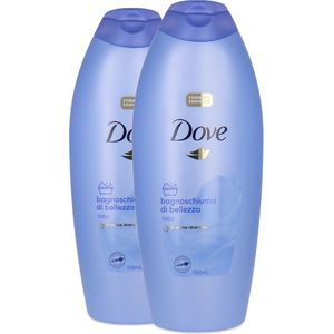 Dove Caring Bath 2 stuks à 700 ml - Talc (Italiaanse tekst)