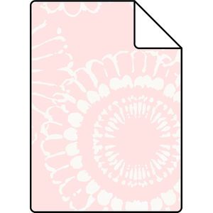Proefstaal ESTAhome behang bloemen roze - 26,5 x 21 cm - 128860-S