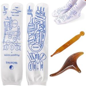 Voetreflexzonesokken en Massagesokken voor Reflexologie - Acupressure Voetmassage Sokken (maat 40-44)