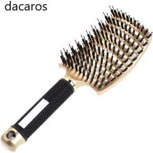 Anti Klit Haarborstels dacaros - Kappers Borstels - Antiklit Borstel - Hoofdhuid Verzorging Borstel - Haar Borstel Kinderen kleur Goud