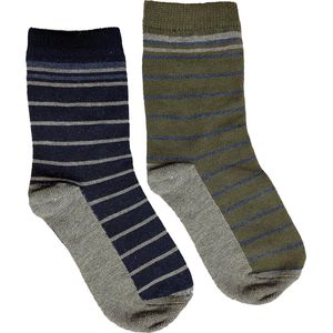 iN ControL multipack STRIPE socks - navy/khaki