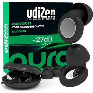 Geluidsreducerende Oordoppen voor Reizen, Slapen en Studie - Ergonomisch en Herbruikbaar - 1 Paar Siliconen Met Draagtas