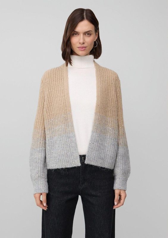 Vest - Glinsterende Paillettendetails - Grof Gebreid Jack - Relaxte Pasvorm