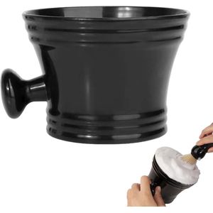 Shaving Bowl - Professionele Scheermok - Scheerzeep Schaal - Mannen Scheerkom met Handvat - Barber Scheerkom - Scheerborstel voor Scheercrème en Gezichtsreiniging