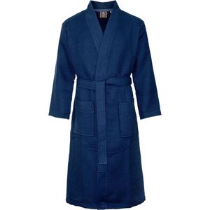 Badrock Wafel Badjas - Voor sauna - Marineblauw - Maat M - Unisex - wafel badjas blauw