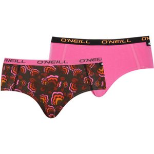 O'Neill - Dames Hipster 2-pack - Pink Flower Power - Maat L