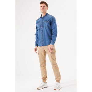 Garcia Slim Fit Denim Overhemd Blue Denim