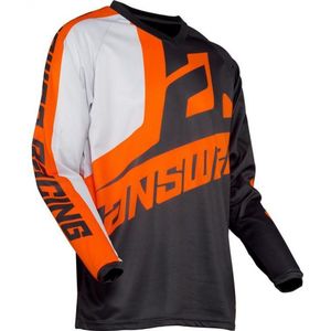 Maillot tee shirt pour moto cross Taille XL noir orange Answer Syncron Voyd Charcoal