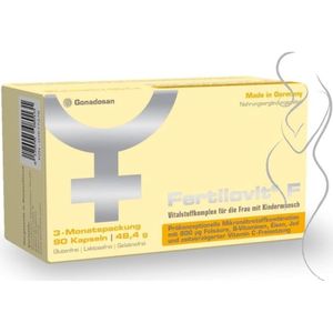 Fertilovit F - Supplement - 3 maanden verpakking - Ondersteuning van Vruchtbaarheid en Zwangerschapsvoorbereiding