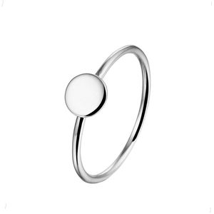 YO&NO - Ring - Zilver - Aanschuifring - Rondje - 6mm - 17.75mm - Sieraden vrouw - Gerhodineerd - Zilver 925