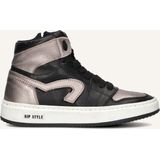 Hip H1765 Sneakers Meisjes - Leren Sneaker - Zwart - Maat 32