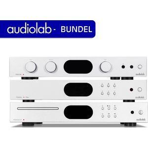 Audiolab 7000A met 7000CDT en 7000N Play Hifi set - Versterker Audio - CD-speler - Draadloze Netwerkspeler - Opticaal & Coax uitgang - Phono – Zilver